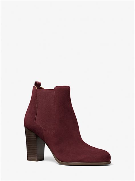 michael kors lottie boots|Lottie Suede Ankle Boot .